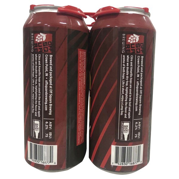 slide 4 of 5, Off Square Brewing Long day IPA, 4 ct; 16 oz