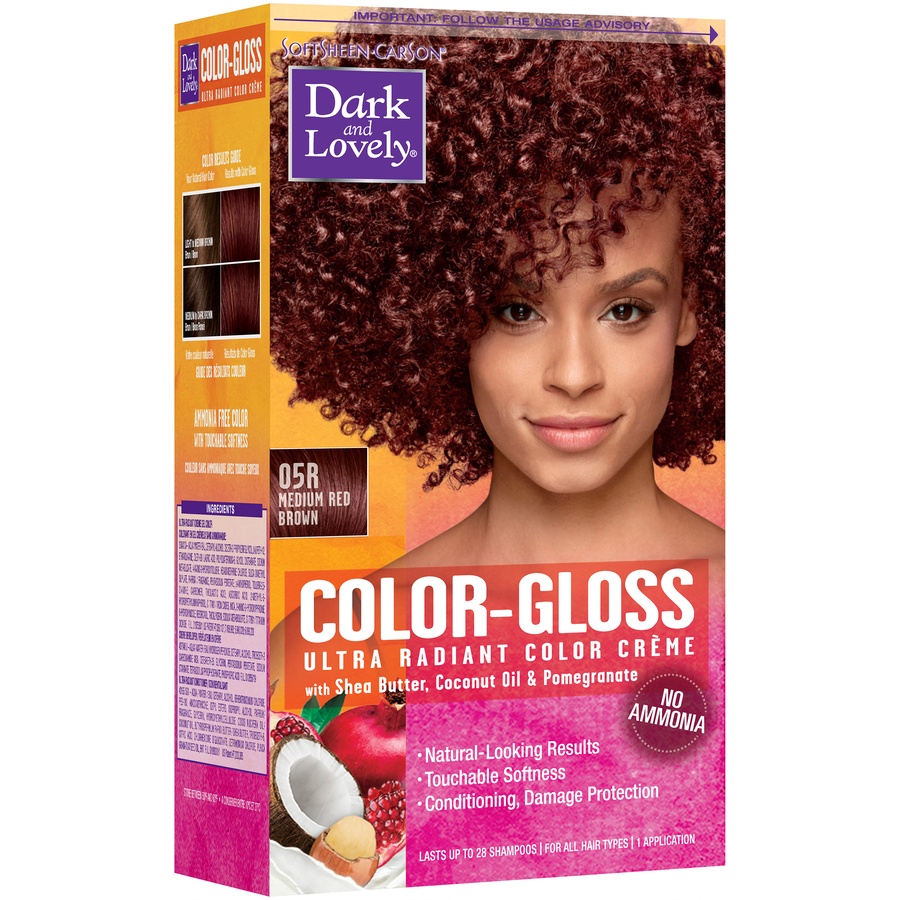 slide 5 of 8, SoftSheen-Carson Dark and Lovely Color-Gloss Ultra Radiant Color Crme, Medium Red Brown, 1 kit, 1 ct