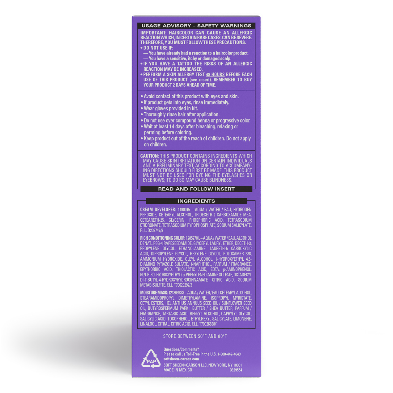 slide 2 of 3, Dark & Lovely Fade Resist 421 Virtual Violet Permanent Haircolor 1 ea, 1 ct