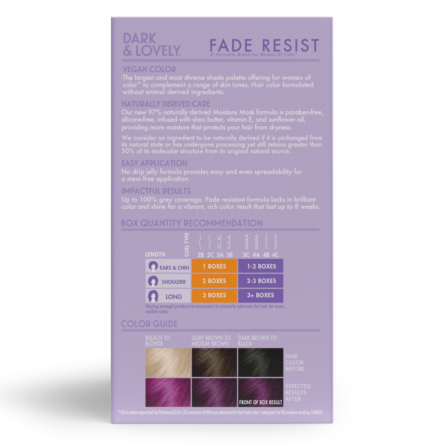 slide 3 of 3, Dark & Lovely Fade Resist 421 Virtual Violet Permanent Haircolor 1 ea, 1 ct
