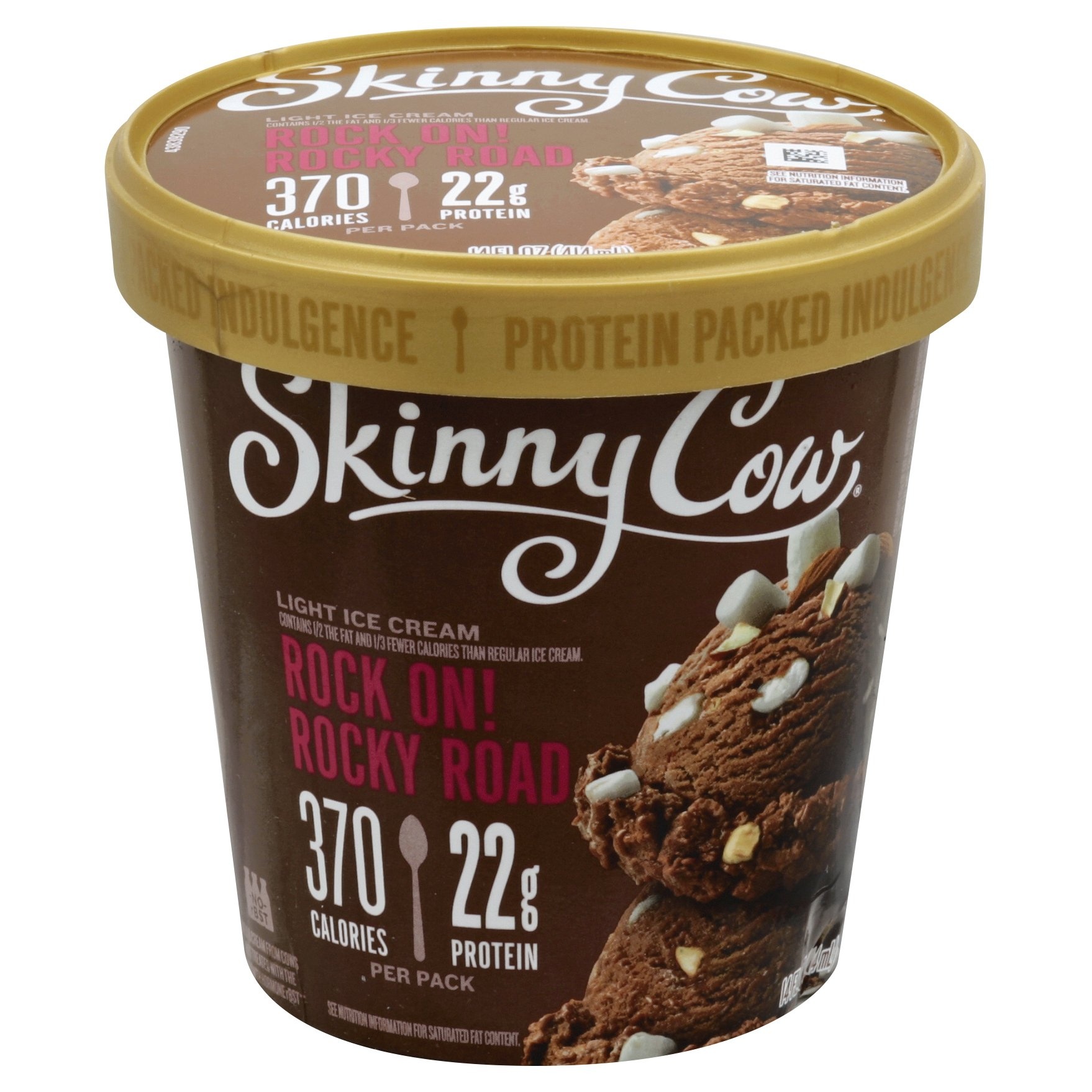 slide 1 of 6, Skinny Cow Light Ice Cream Rock On! Rocky Road, 14 fl oz