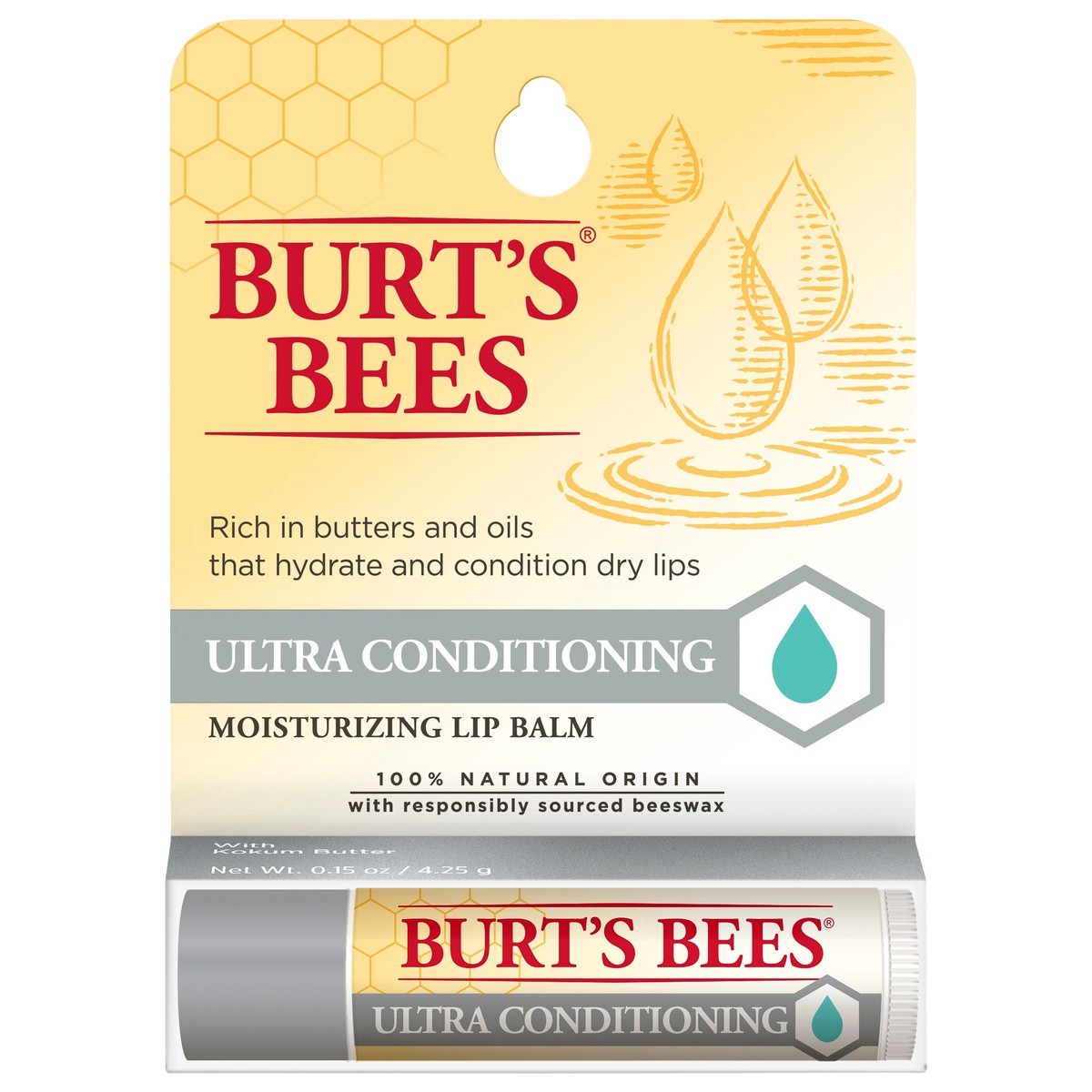 slide 1 of 4, Burt's Bees Ultra Conditioning Moistirizing Lip Balm 0.15 oz, 