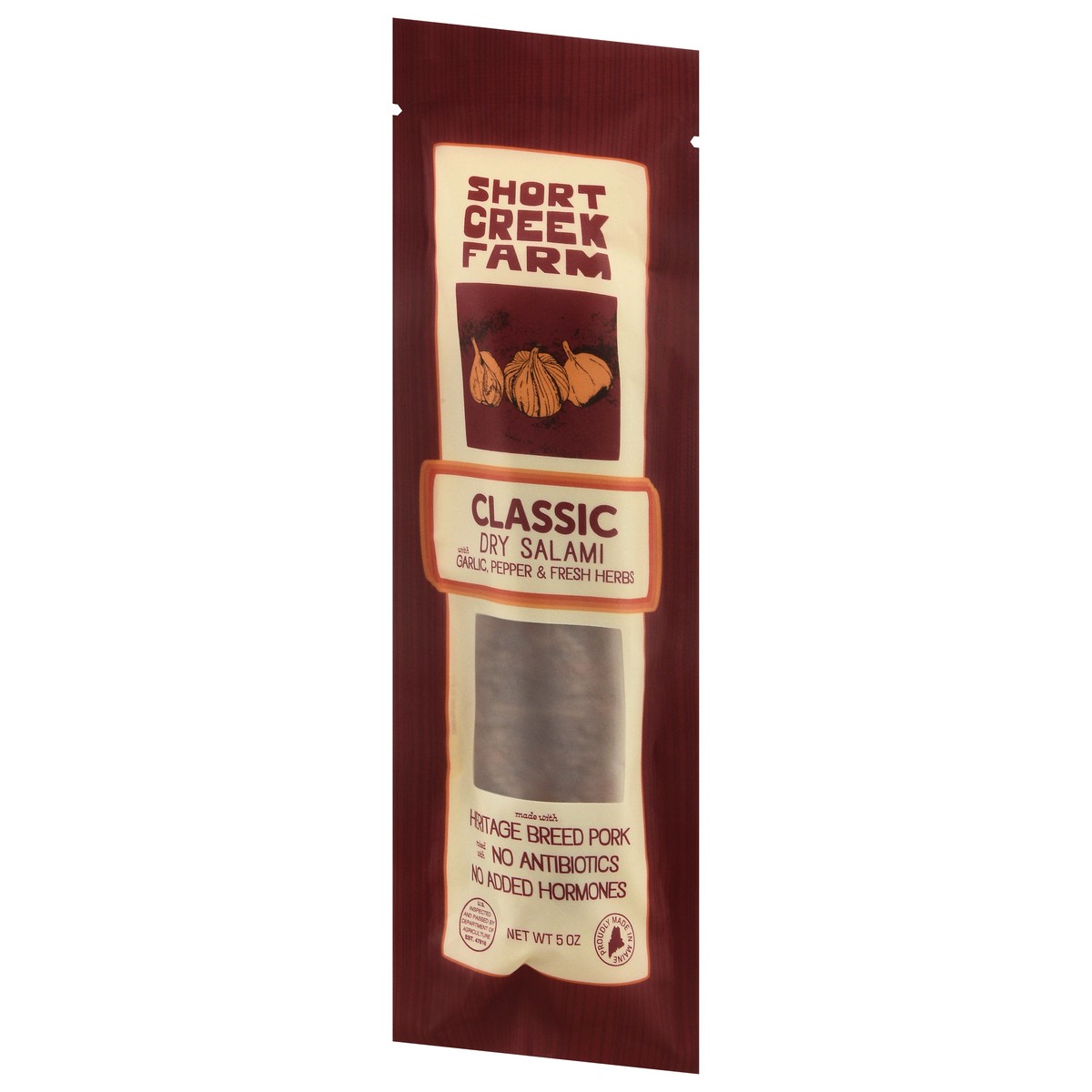 slide 2 of 4, Short Creek Farm Classic Dry Salami with Garlic, Pepper & Fresh Herbs 5 oz, 5 oz