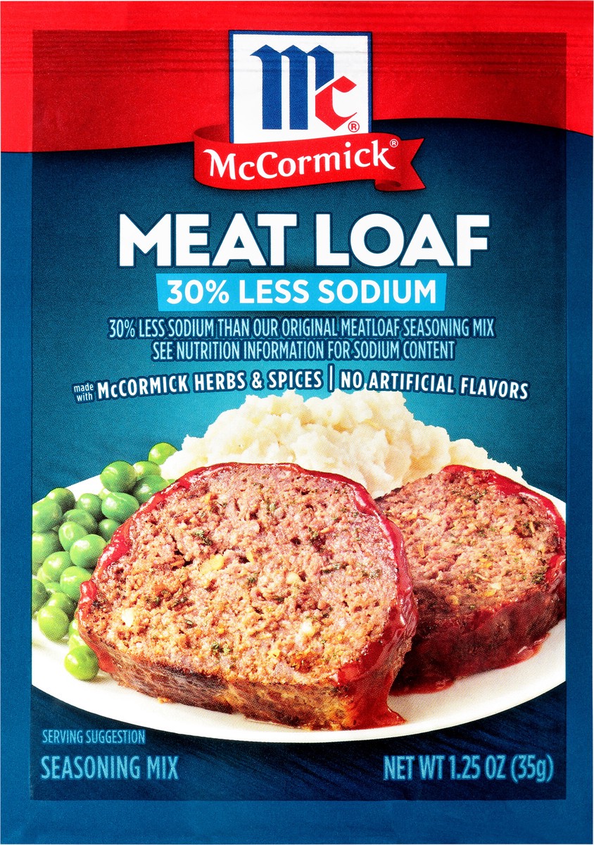 slide 7 of 7, McCormick Meat Loaf Seasoning Mix - 30% Less Sodium, 1.25 oz