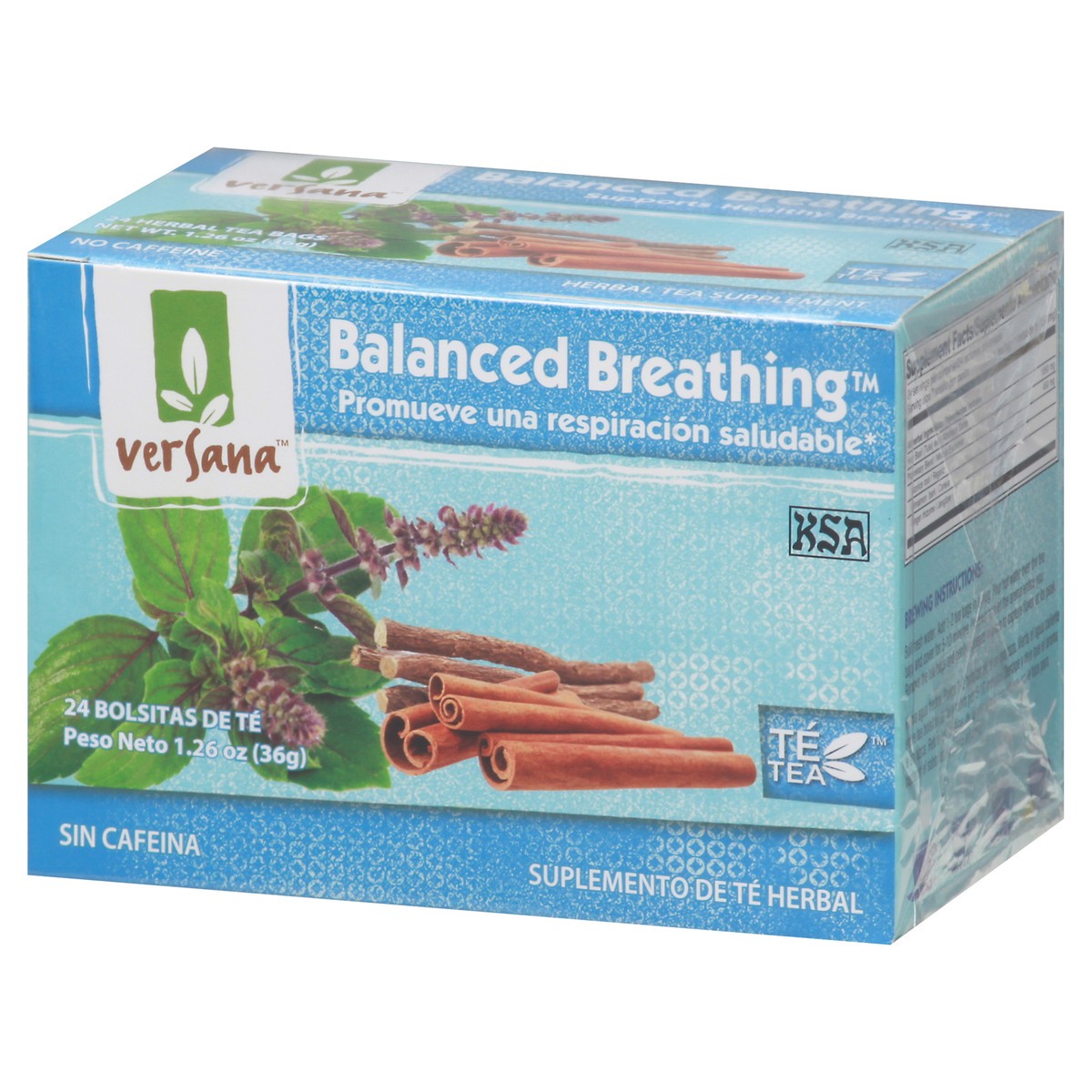 slide 10 of 14, Versana Balanced Breathing Tea Bags No Caffeine Herbal Tea - 24 ct, 24 ct