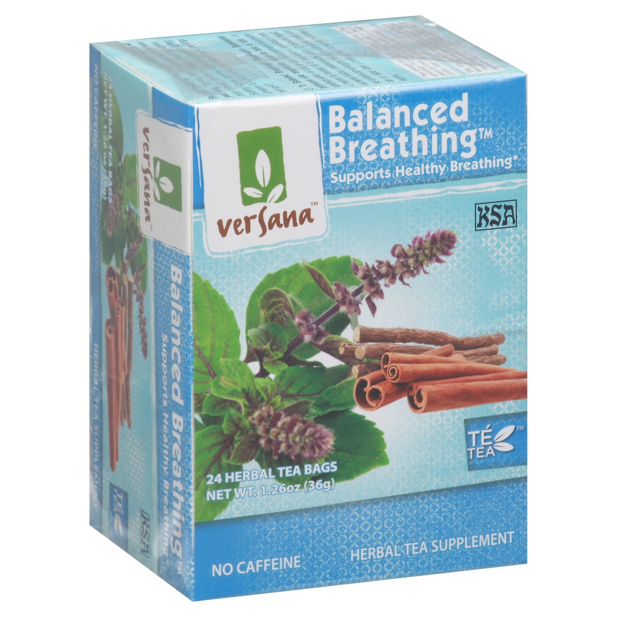 slide 9 of 14, Versana Balanced Breathing Tea Bags No Caffeine Herbal Tea - 24 ct, 24 ct