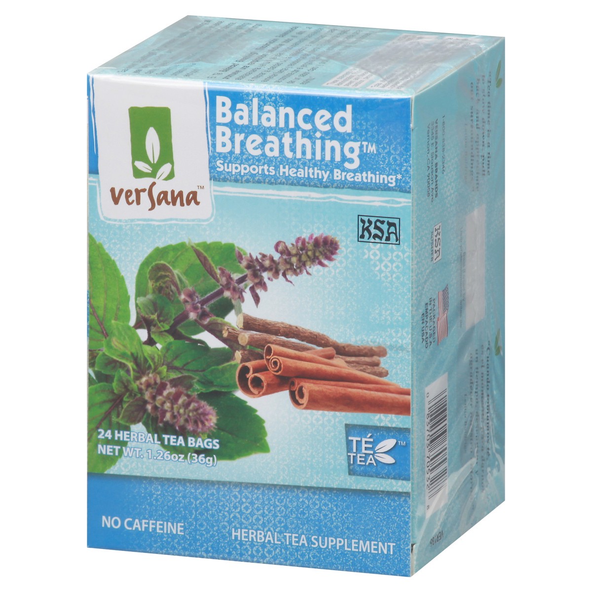 slide 8 of 14, Versana Balanced Breathing Tea Bags No Caffeine Herbal Tea - 24 ct, 24 ct