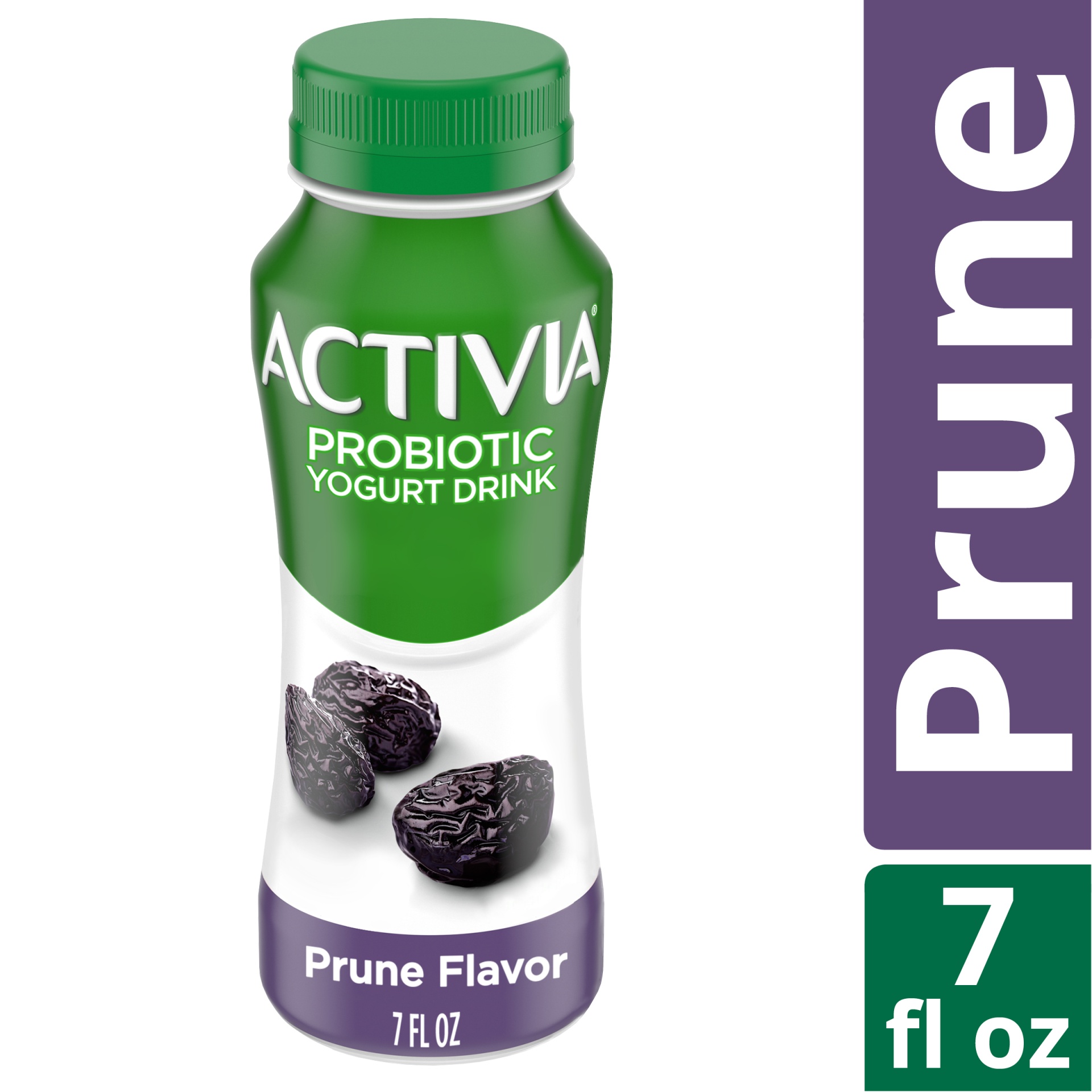 slide 1 of 7, Activia Probiotic Prune Dairy Drink, 7 fl oz