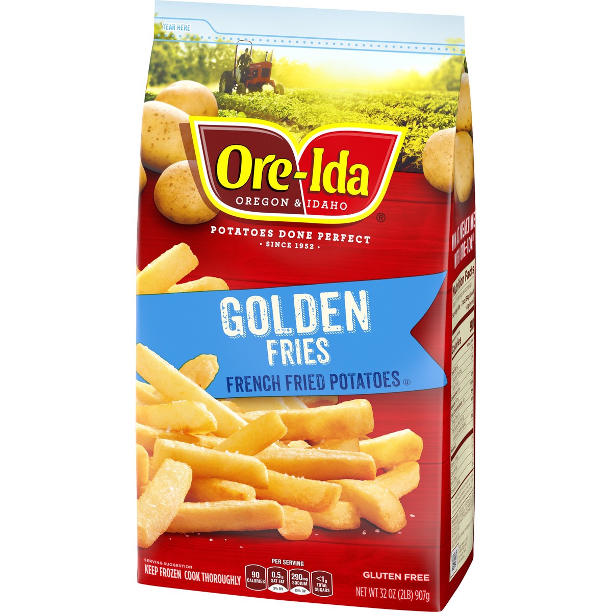 slide 2 of 9, Ore-Ida Golden Fries French Fried Frozen Potatoes, 32 oz Bag, 32 oz