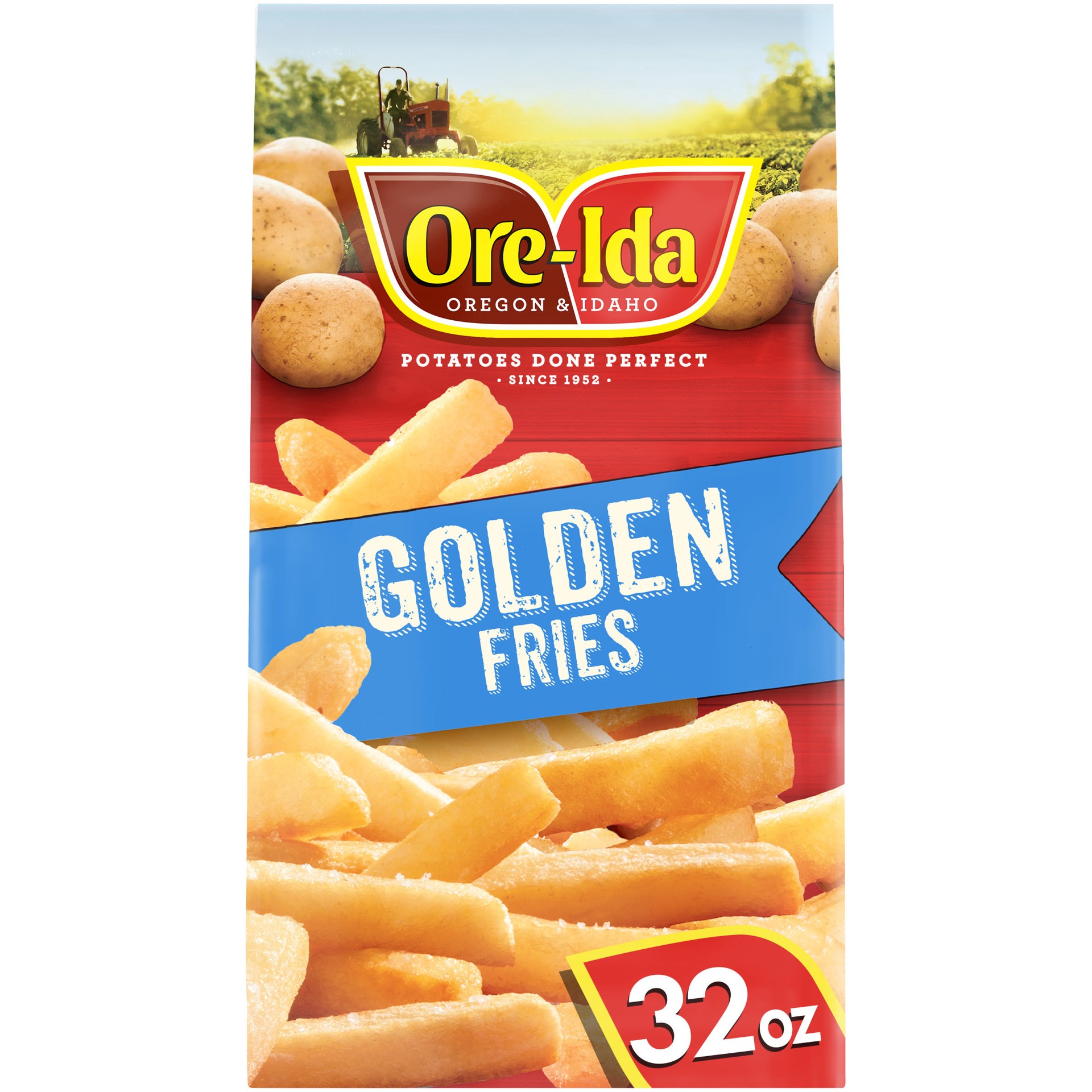 slide 1 of 9, Ore-Ida Golden Fries French Fried Frozen Potatoes, 32 oz Bag, 32 oz