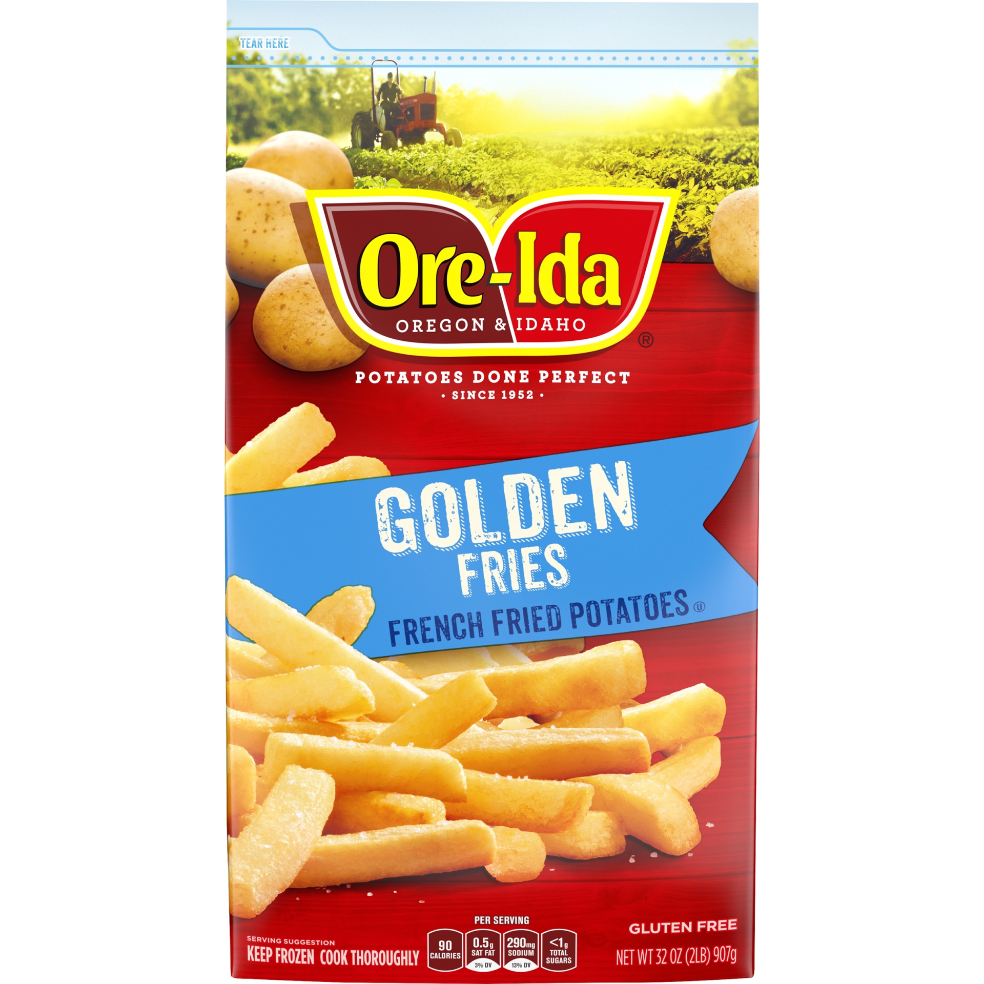 slide 1 of 9, Ore-Ida Golden Fries French Fried Frozen Potatoes, 32 oz