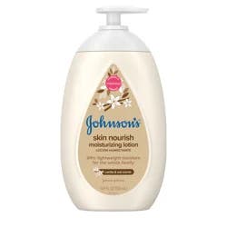 Johnson’s Skin Nourishing Moisturizing Baby Lotion, Vanilla & Oat Scents, 16.9 Fl. Oz (500 mL)