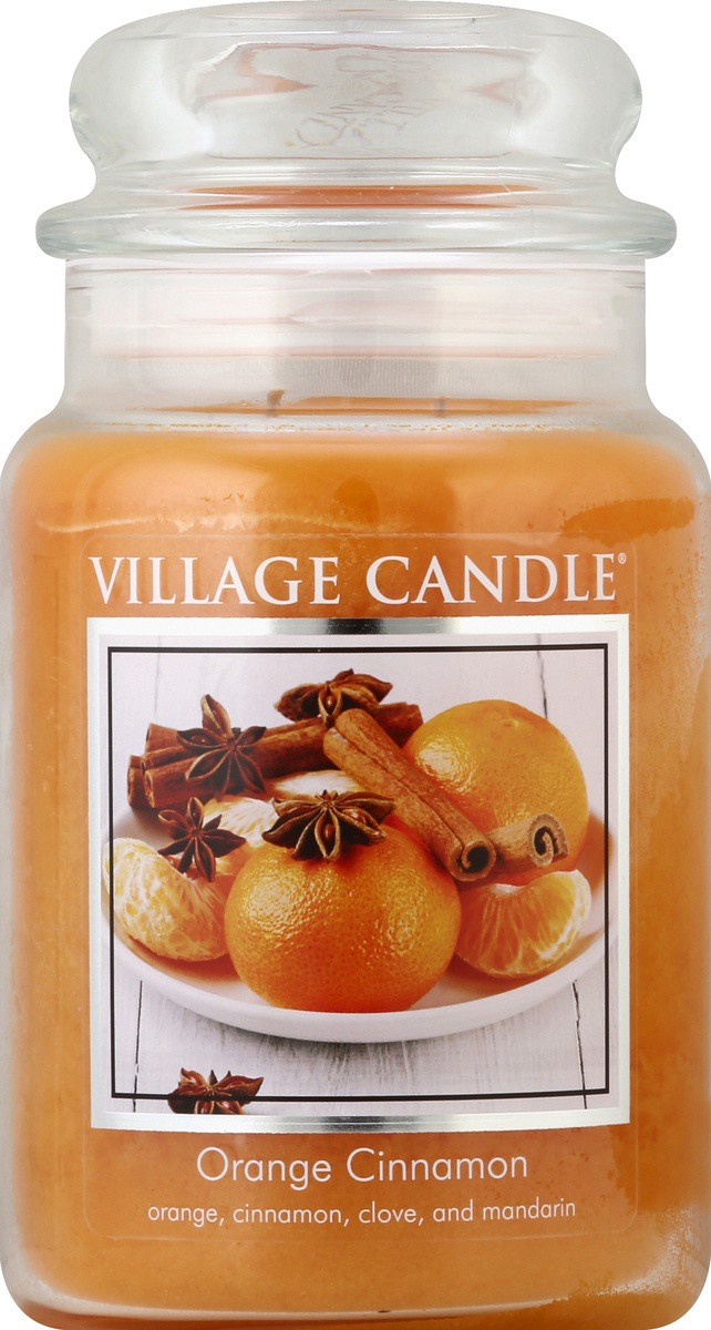 slide 2 of 2, Village Candle Village Trad Jar Orange Cinnamon, 21.25 oz