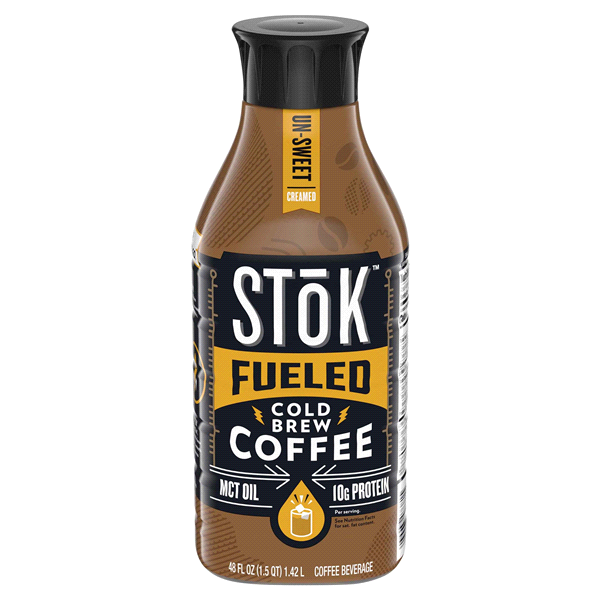 slide 1 of 1, STōK Fueled Un-Sweet Creamed Cold Brew Coffee - 48 fl oz, 48 fl oz