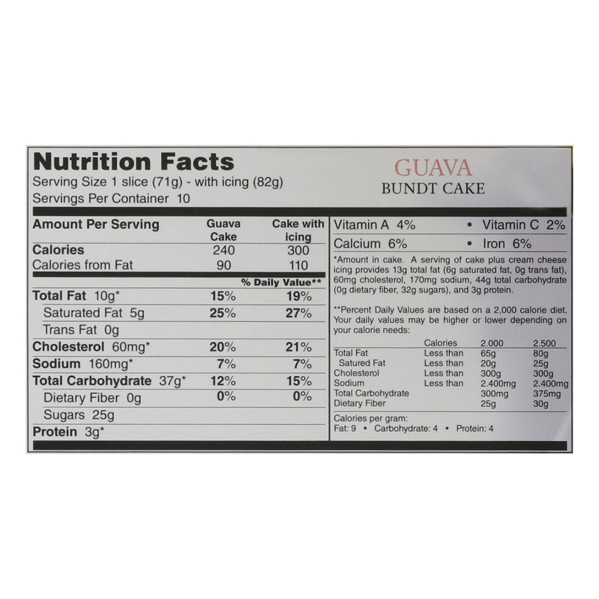 slide 6 of 14, Edda's Eddas Guava Bundt Cake, 28 oz