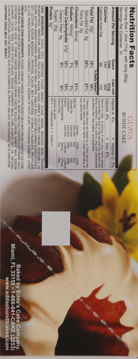 slide 5 of 14, Edda's Eddas Guava Bundt Cake, 28 oz