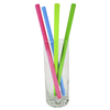 slide 4 of 5, Kolorae Silicone Straws With Cleaning Brushes, 6 ct