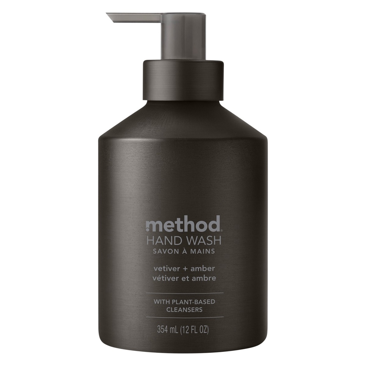slide 1 of 7, Method Aluminum Gel Hand Soap - Vetiver + Amber - 12 fl oz, 12 fl oz