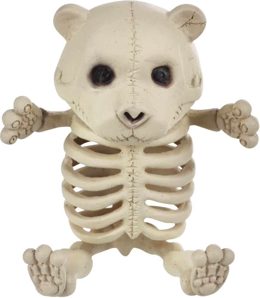 slide 1 of 1, Holiday Home Halloween Baby Bear Skeleton Decor, 5.25 in