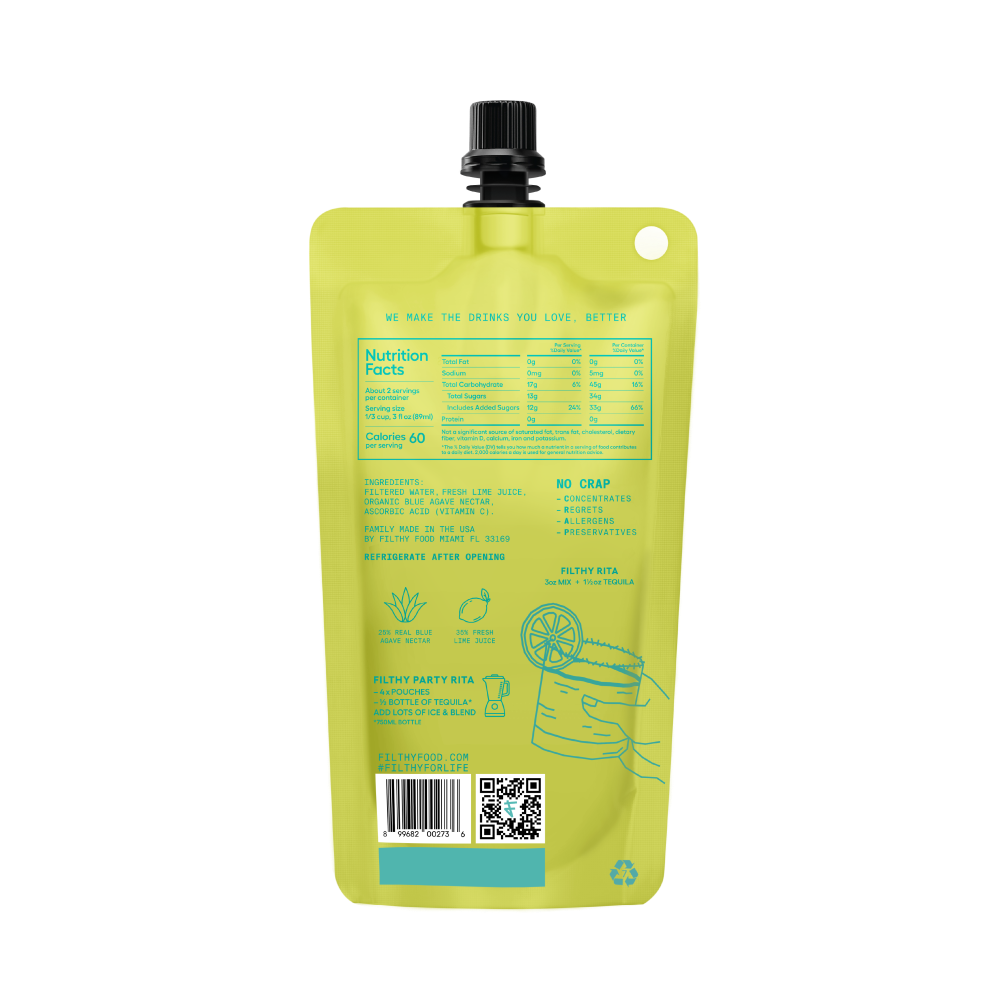 slide 2 of 2, Filthy Tagline1 Tagline2, 8 oz