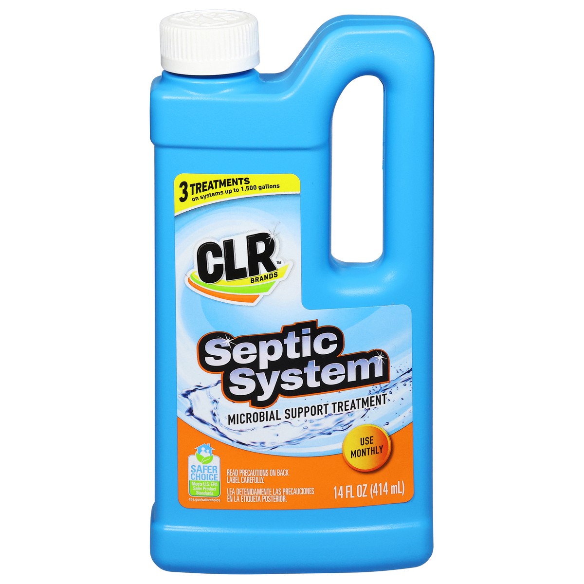 slide 1 of 9, CLR Brands Septic System Microbial Support Treatment 14 fl oz, 14 oz