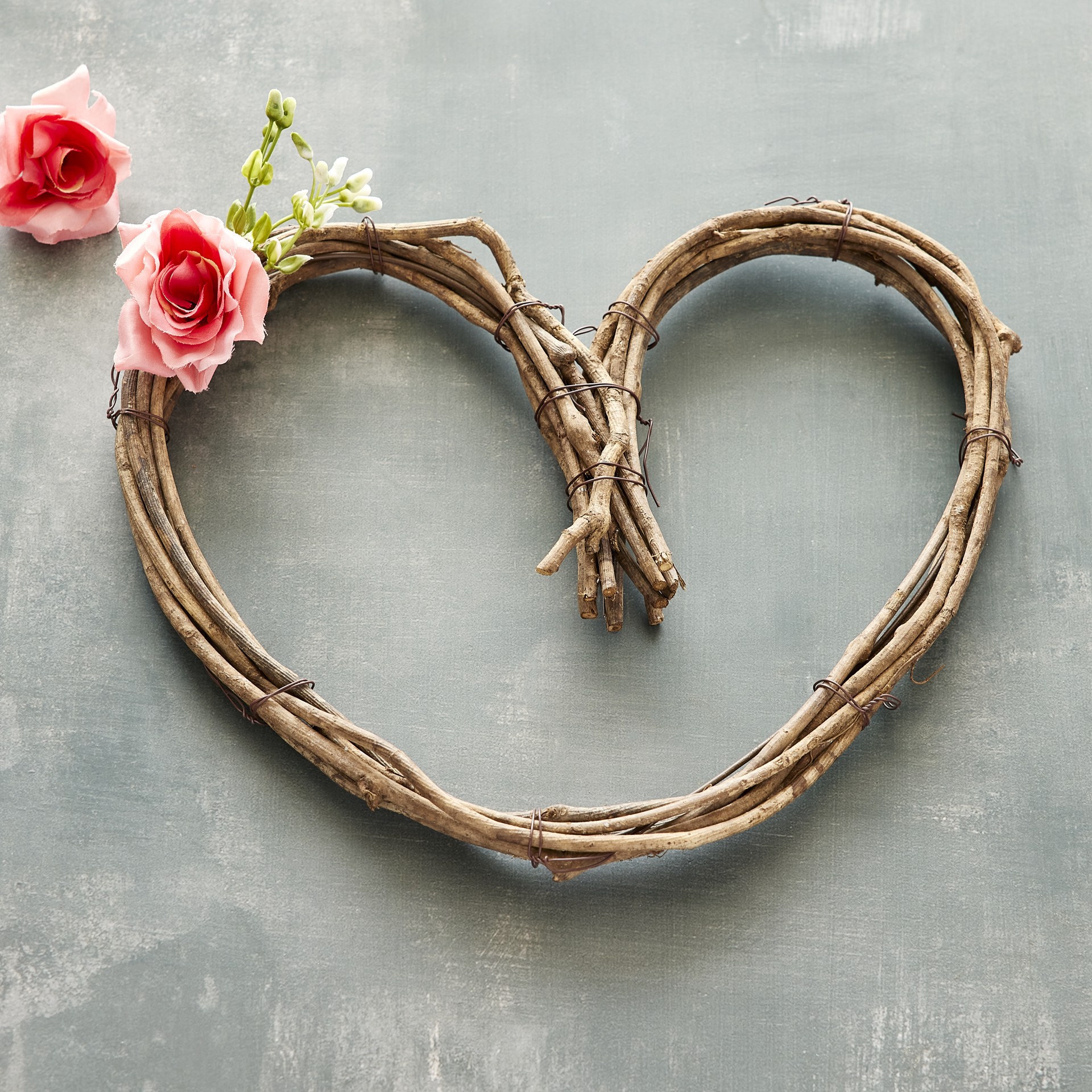 slide 2 of 2, 12" Grapevine Heart Wreath By Ashland, 12 in