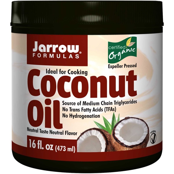 slide 1 of 1, Jarrow Formulas Coconut Oil, 16 oz