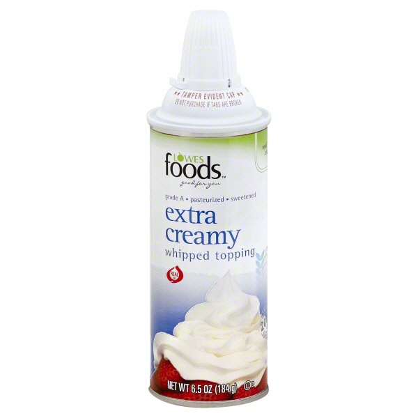 slide 1 of 1, Lowes Foods Whipped Topping Extra Creamy, 6.5 oz