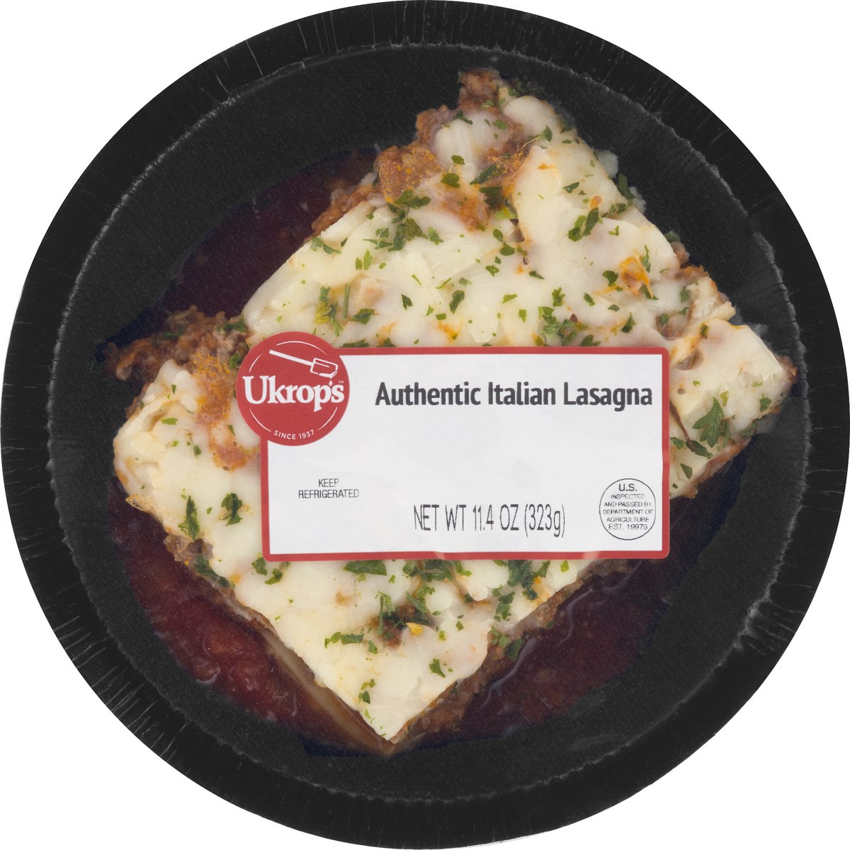 slide 7 of 8, Ukrop's Lasagna With Meat Sauce, 11.4 oz