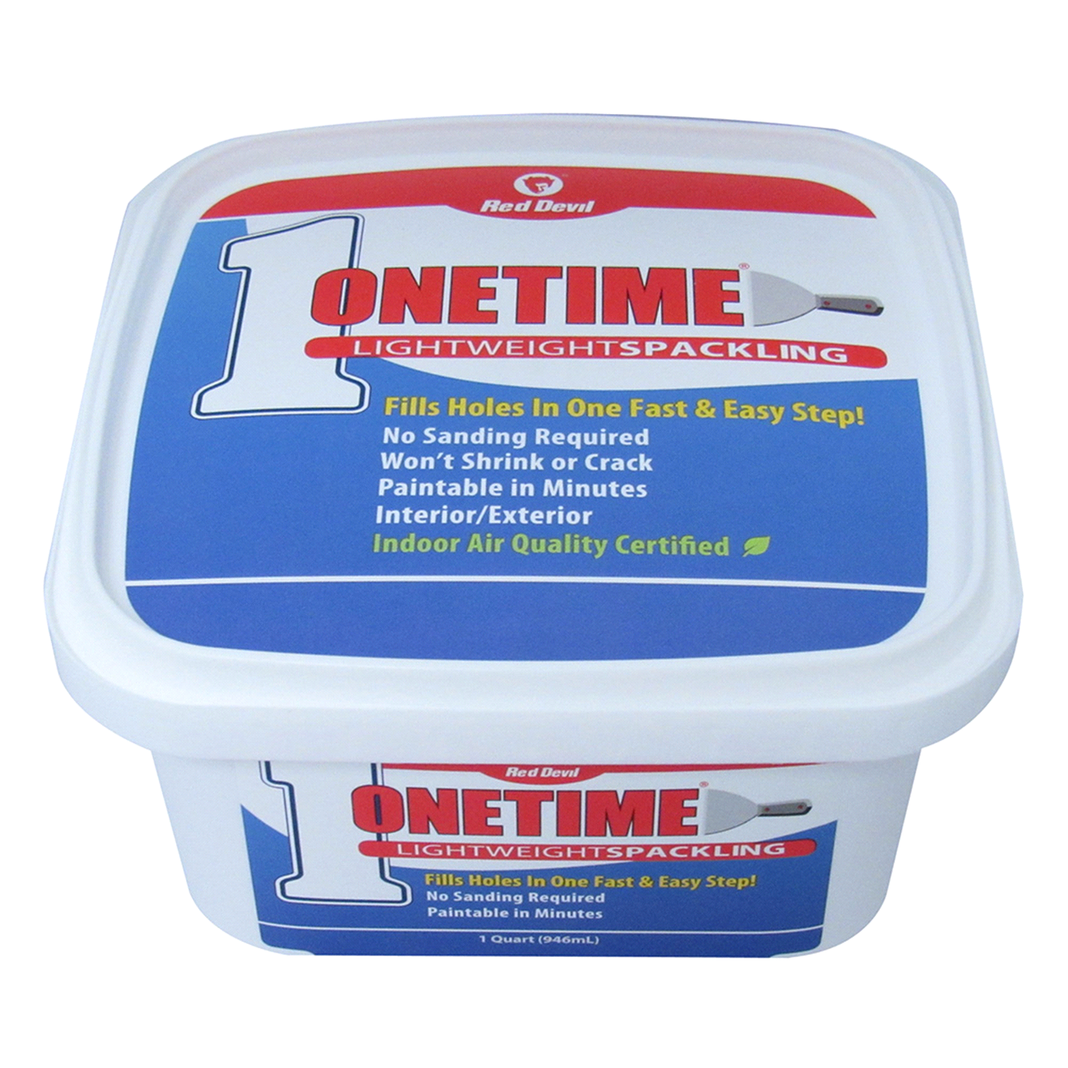 slide 2 of 2, Red Devil Onetime Light Spackling, 1 pint