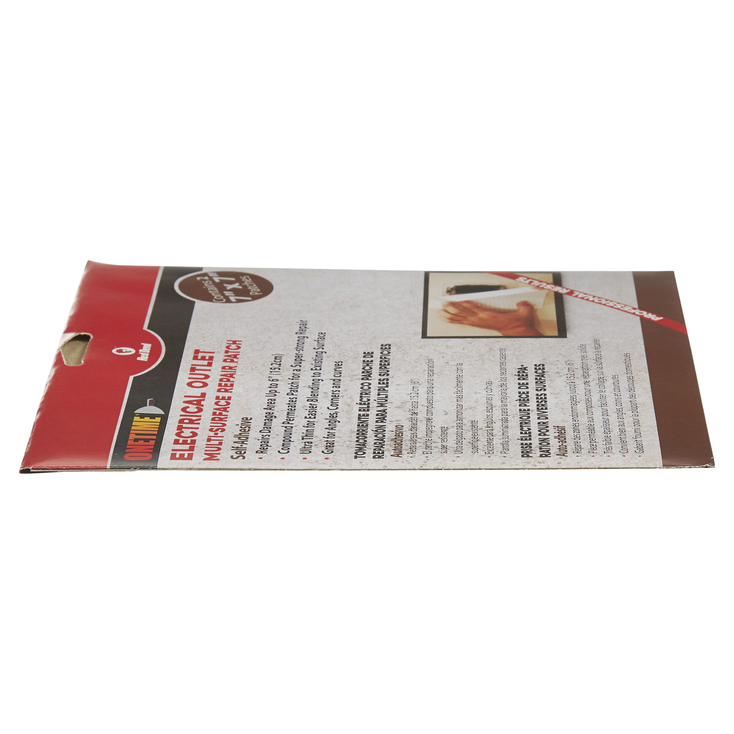 slide 2 of 5, Red Devil of ONETIME Electrical Outlet Multi-Surface Repair Patch, 2 ct