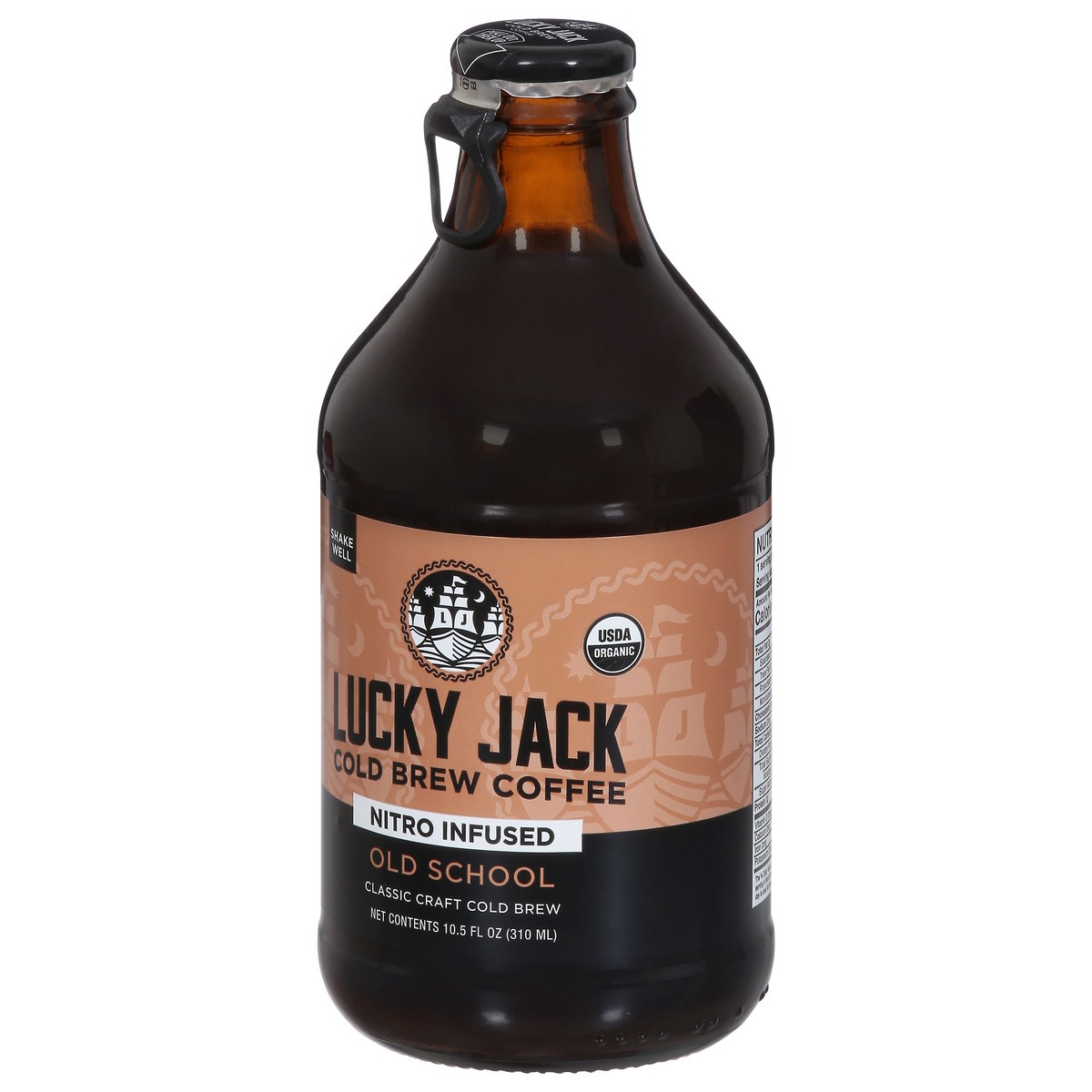 slide 8 of 9, Lucky Jack Nitro Infused Cold Brew Old School Coffee - 10.5 fl oz, 10.5 fl oz