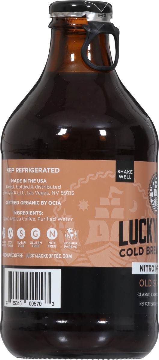 slide 2 of 9, Lucky Jack Nitro Infused Cold Brew Old School Coffee - 10.5 fl oz, 10.5 fl oz