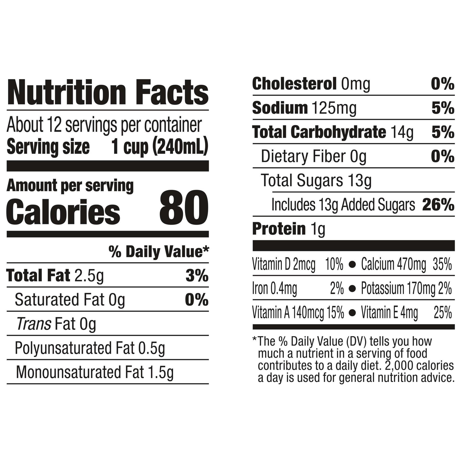 slide 4 of 5, Silk Almond Milk, Vanilla, Dairy Free, Gluten Free, Seriously Creamy Vegan Milk with 50% More Calcium than Dairy Milk, 96 FL OZ Large, 96 fl oz