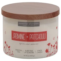 Essential Elements Jasmine + Patchouli Candle 1 ea