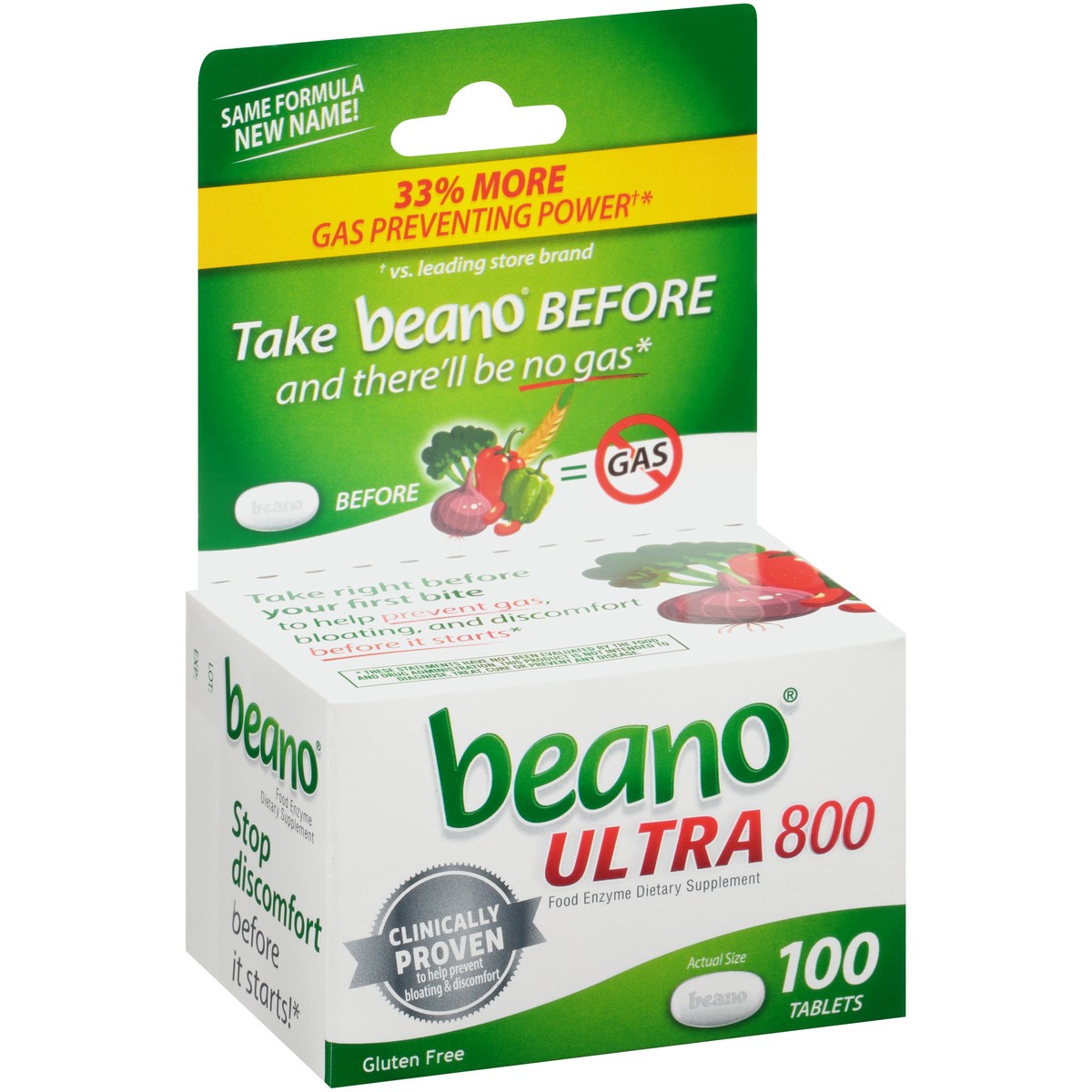 slide 6 of 10, Beano Extra Strength Tablets, 100 ct