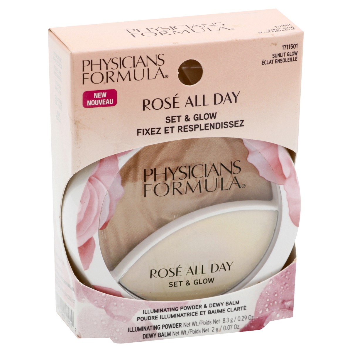 slide 8 of 9, Physicians Formula Rosé All Day Set & Glow Sunlit Glow, 0.36 oz