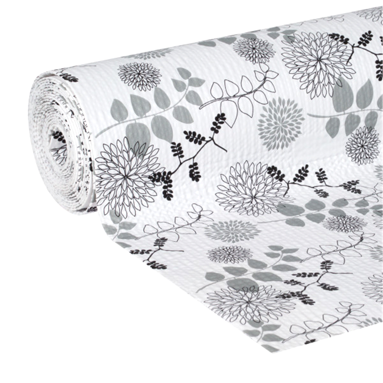 slide 2 of 2, DUCK Smooth Top Easy Liner Brand Shelf Liner, Midnight Bloom, 12" x 10', 1 ct