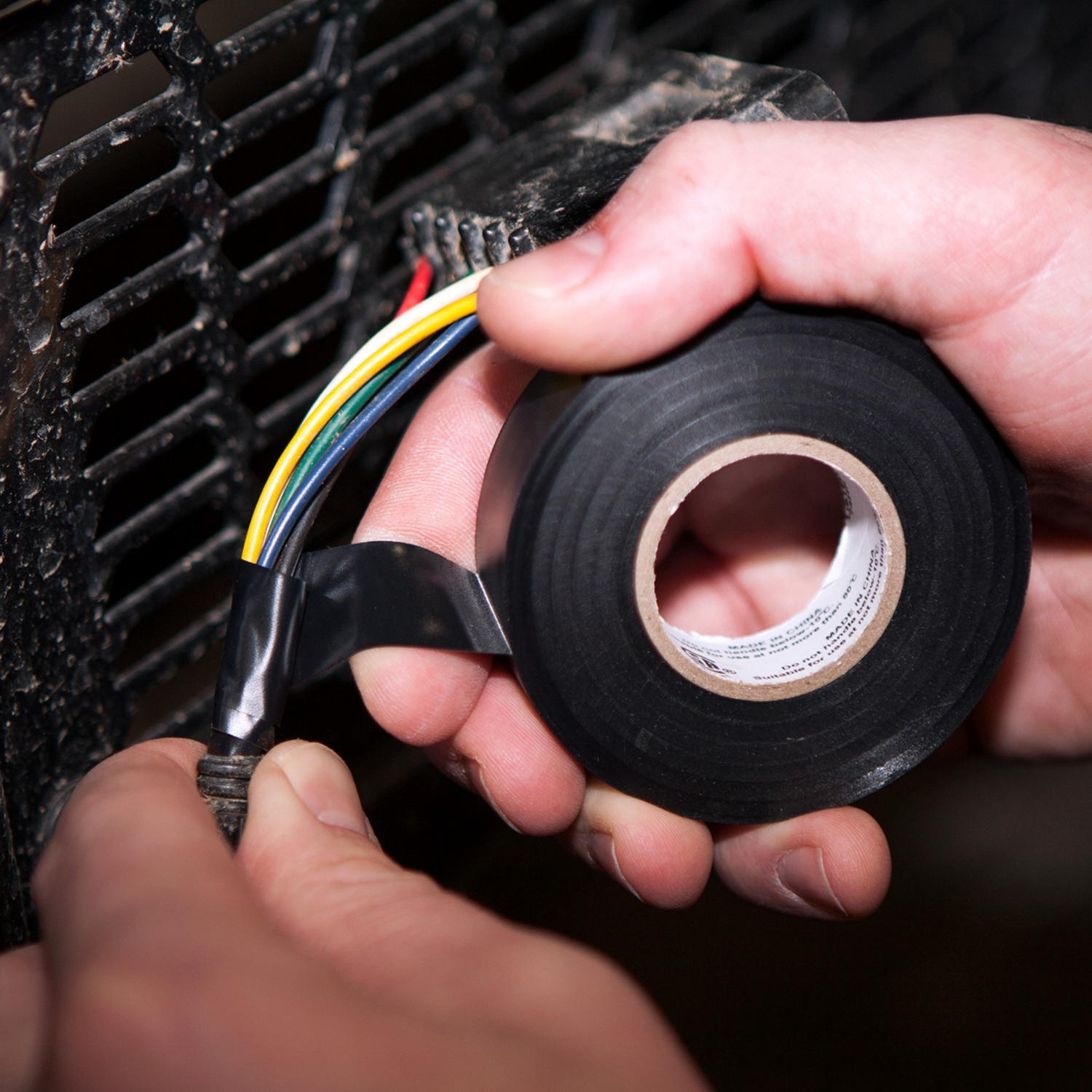 slide 3 of 4, Duck Professional White Electrical Tape, 0.75 in x 66 ft