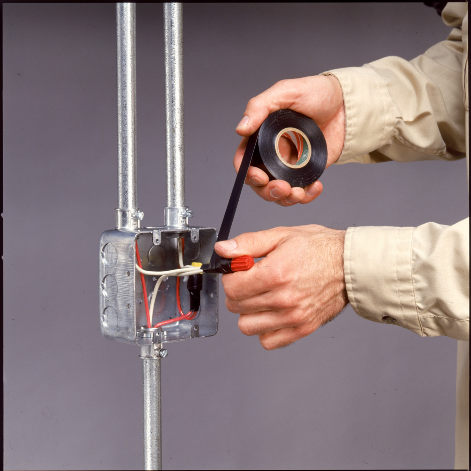 slide 4 of 4, Duck Professional White Electrical Tape, 0.75 in x 66 ft