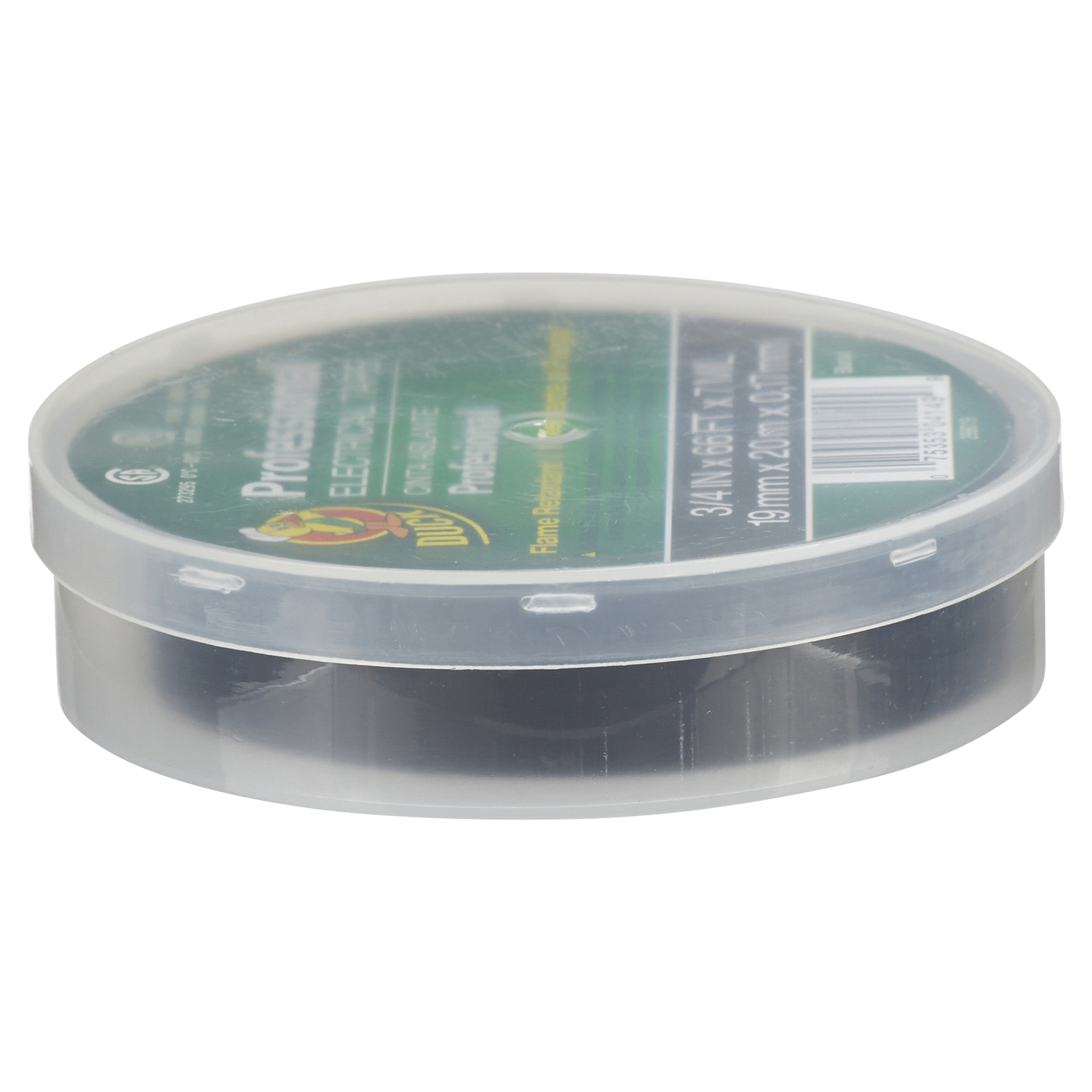 slide 2 of 5, Duck Professional Electrical Tape 3/4" x 66', Black, 0.75 in x 66 ft