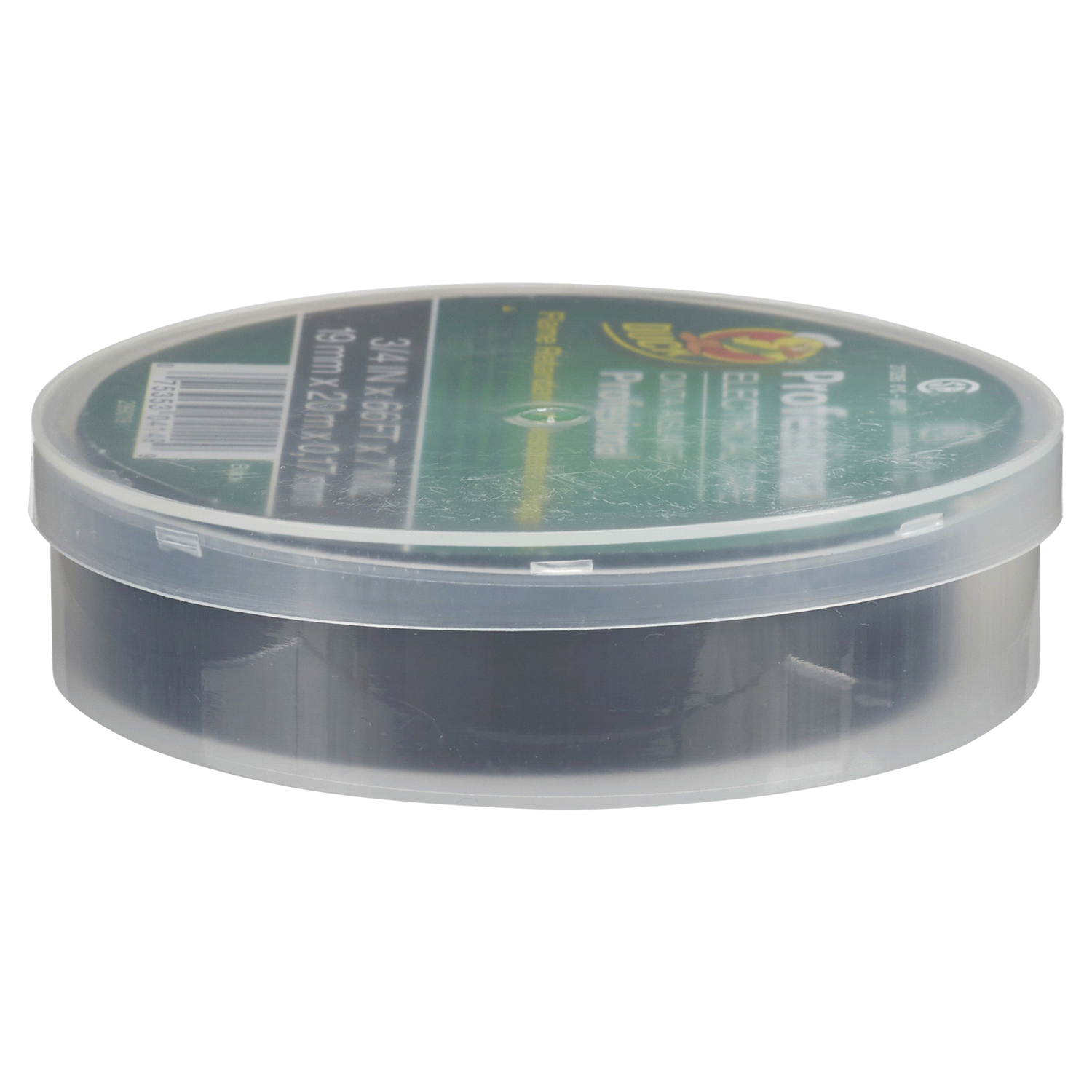 slide 3 of 5, Duck Professional Electrical Tape 3/4" x 66', Black, 0.75 in x 66 ft