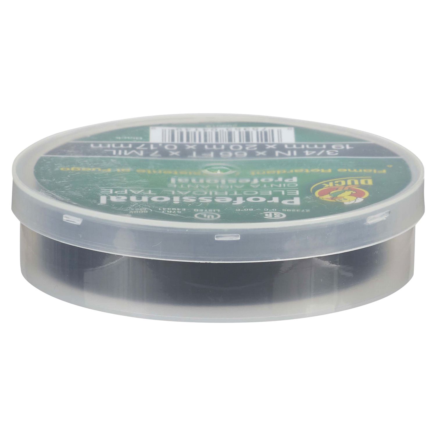 slide 5 of 5, Duck Professional Electrical Tape 3/4" x 66', Black, 0.75 in x 66 ft
