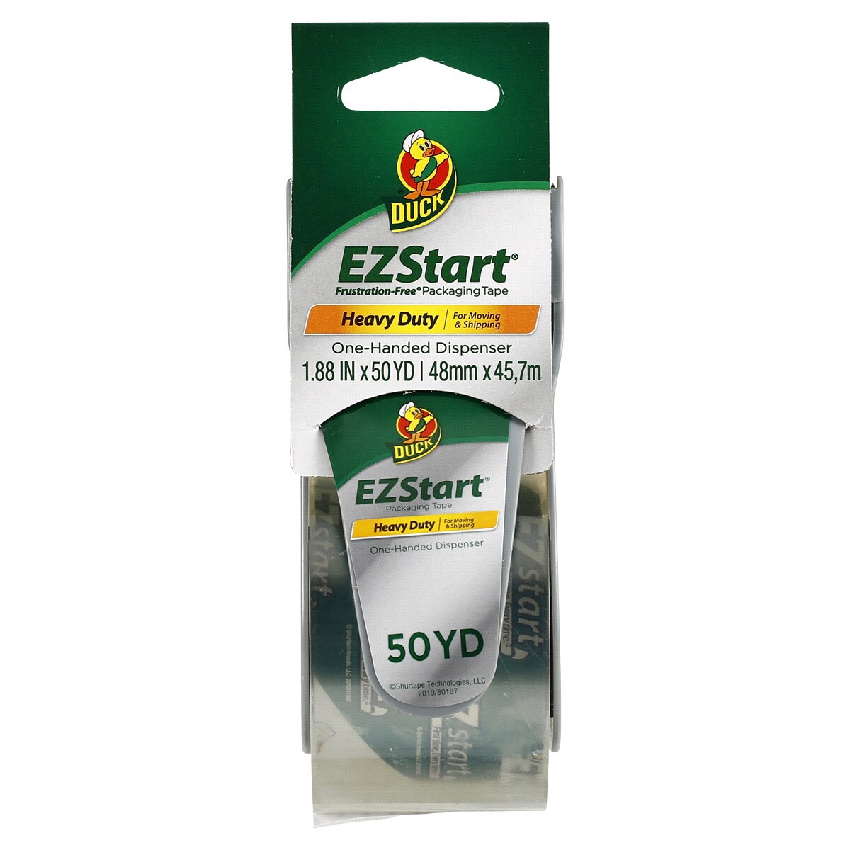 slide 1 of 1, EZ Start One-Handed Dispenser Heavy Duty Packaging Tape 1 ea, 1 ct