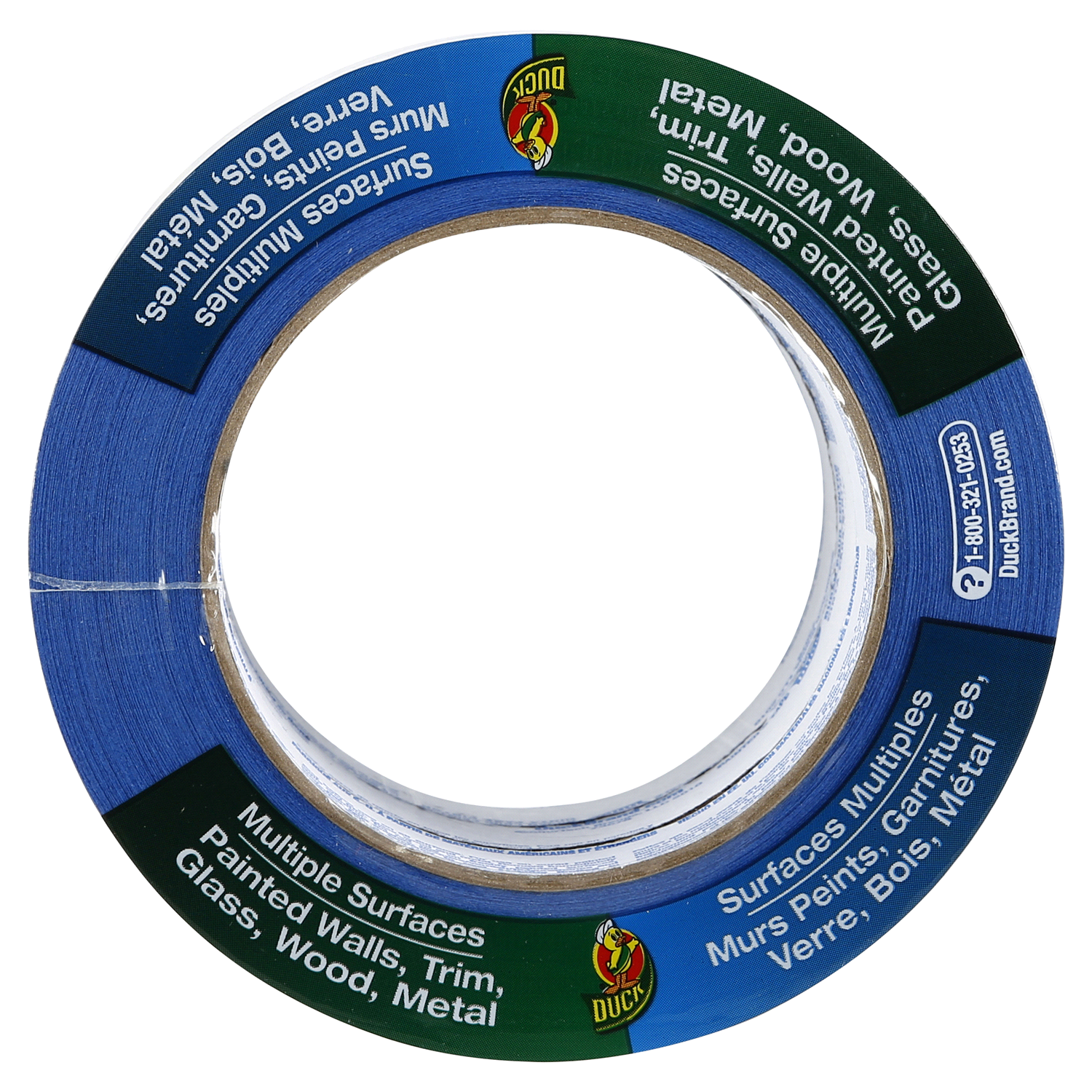 slide 5 of 5, DUCK BLUE PAINTER TAPE 3PK .94" X 60yd, 3 ct