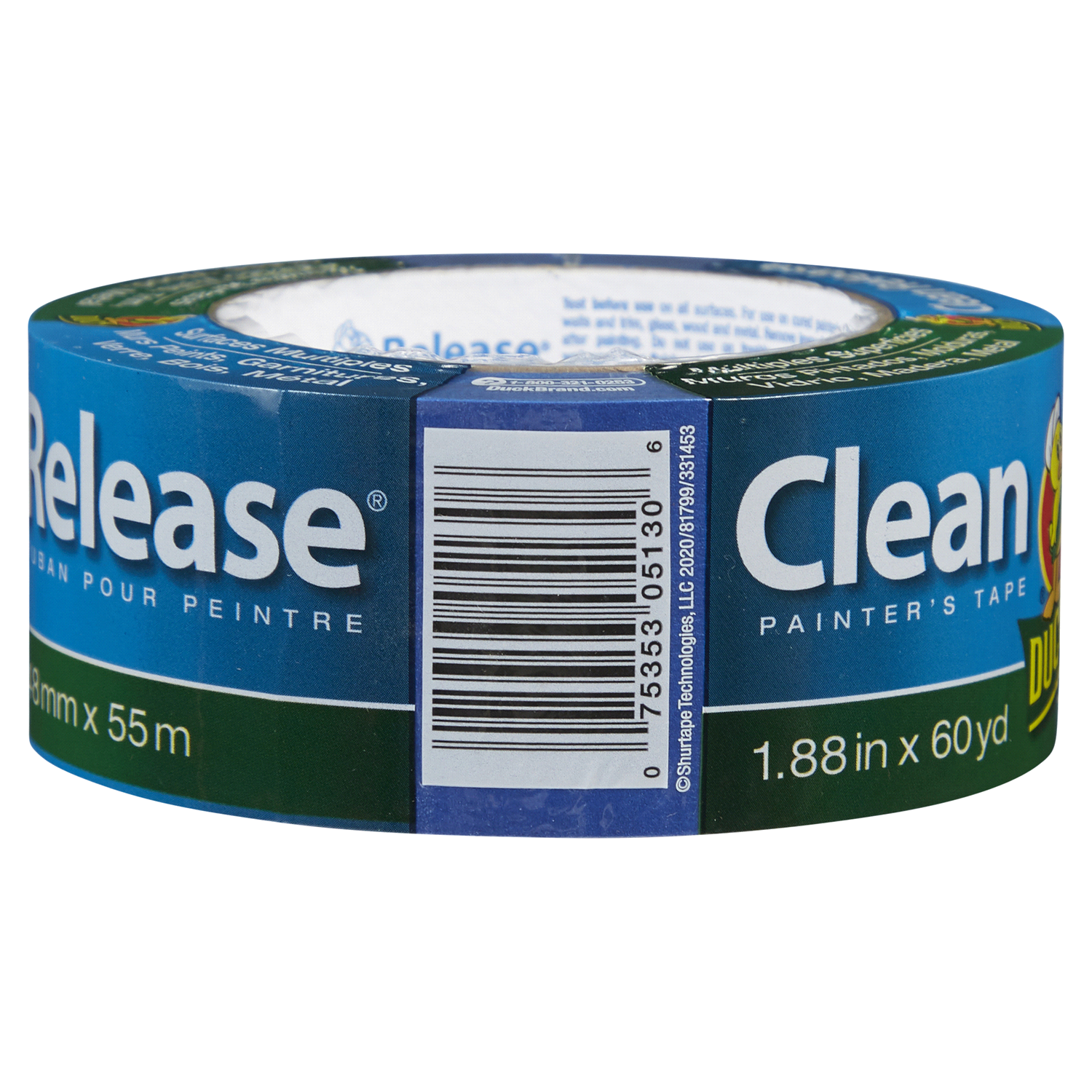 slide 3 of 5, Duck Clean Release Multiple Surfaces Painters Tape, 1.88 in x 60 yd
