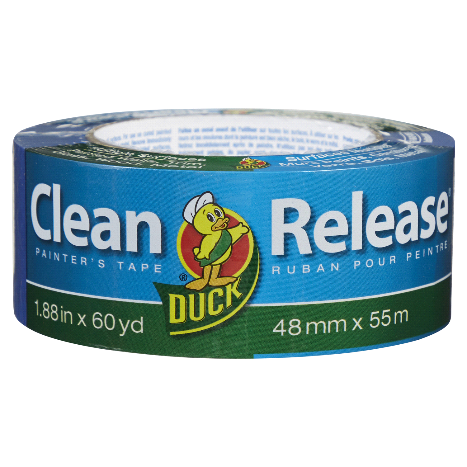 slide 1 of 5, Duck Clean Release Multiple Surfaces Painters Tape, 1.88 in x 60 yd