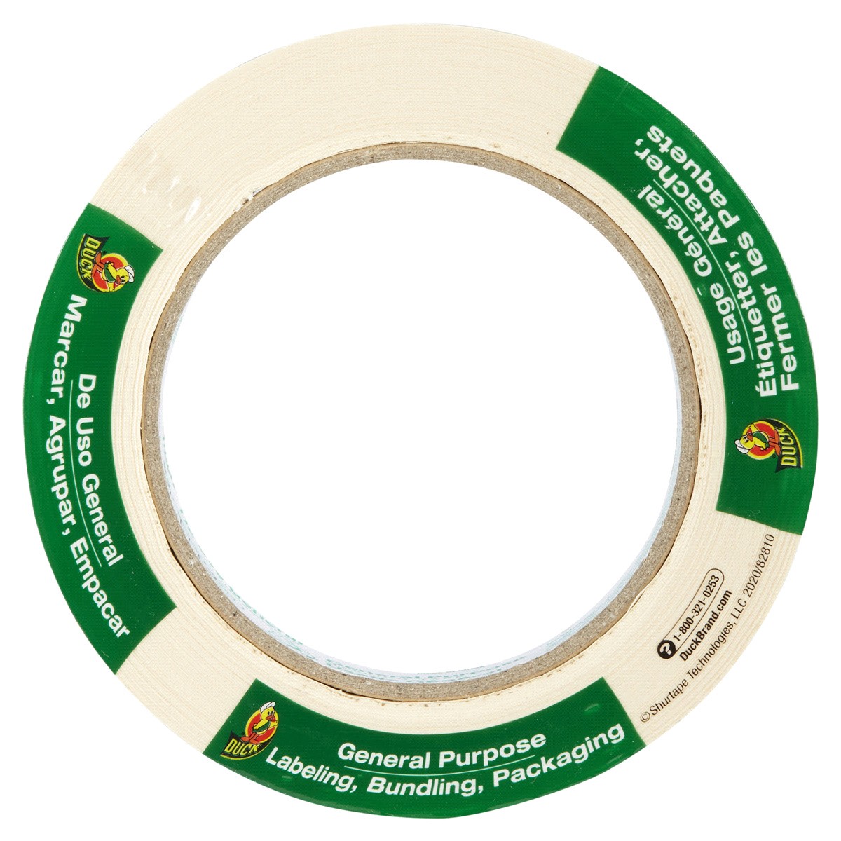 slide 7 of 29, Duck General Purpose Masking Tape.7" x 55 yards, 55 yd