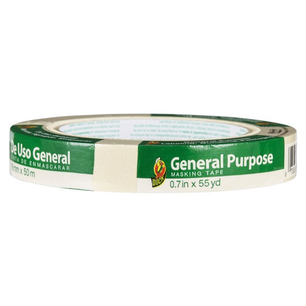 slide 11 of 29, Duck General Purpose Masking Tape.7" x 55 yards, 55 yd