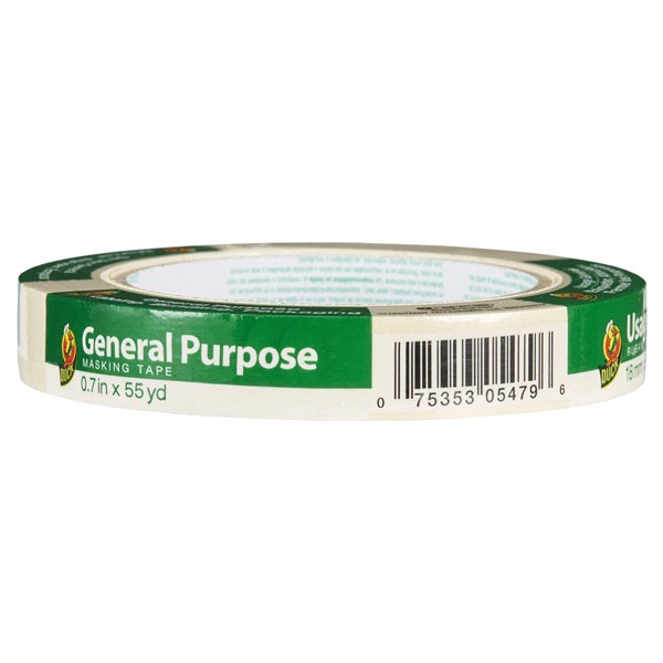 slide 19 of 29, Duck General Purpose Masking Tape.7" x 55 yards, 55 yd